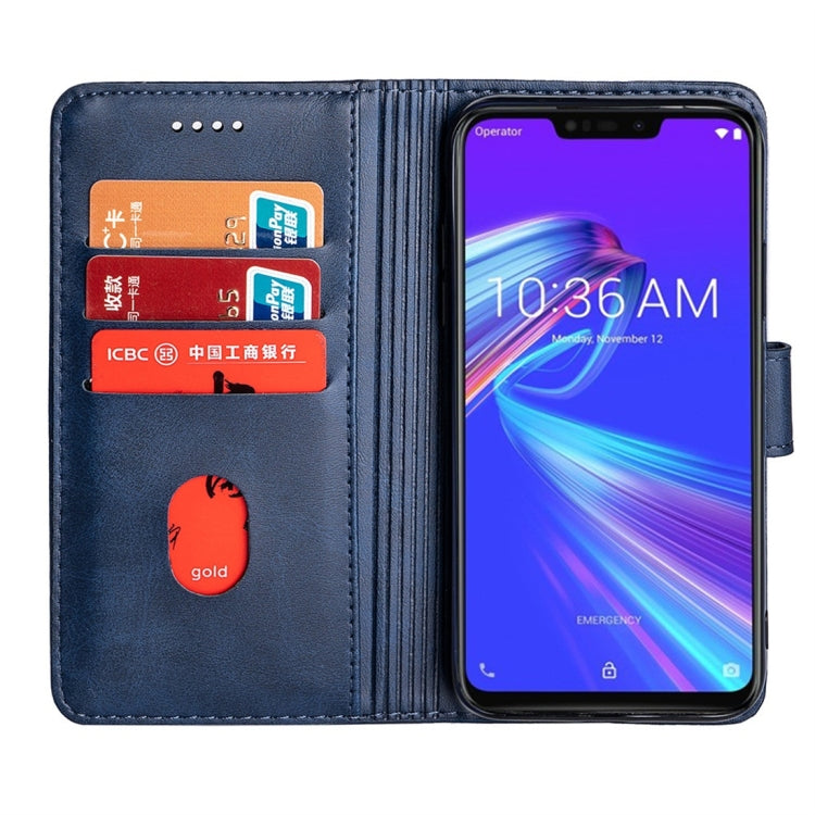 For Asus ZenFone Max M2 (ZB633KL) Calfskin Texture Horizontal Flip Leather Case with Holder & Card Slots