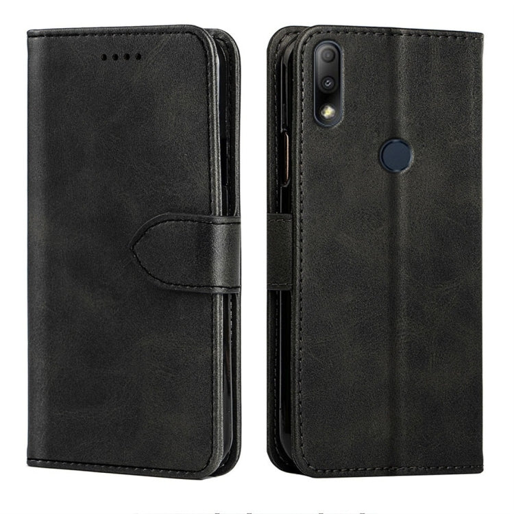 For Asus Zenfone Max Plus M2 (ZB634KL) Calfskin Texture Horizontal Flip Leather Case with Holder & Card Slots
