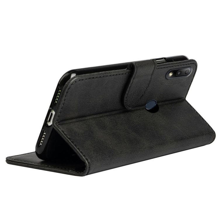For Asus Zenfone Max Plus M2 (ZB634KL) Calfskin Texture Horizontal Flip Leather Case with Holder & Card Slots
