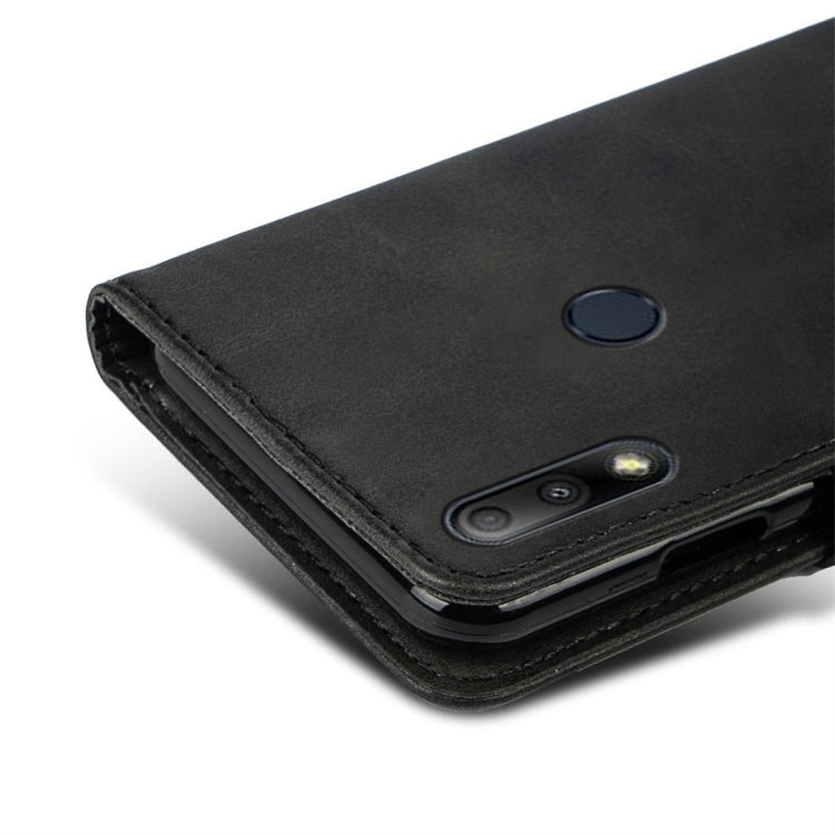 For Asus Zenfone Max Plus M2 (ZB634KL) Calfskin Texture Horizontal Flip Leather Case with Holder & Card Slots