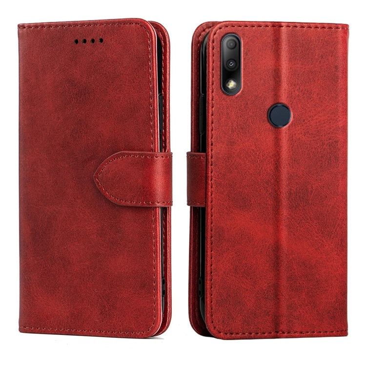 For Asus Zenfone Max Plus M2 (ZB634KL) Calfskin Texture Horizontal Flip Leather Case with Holder & Card Slots