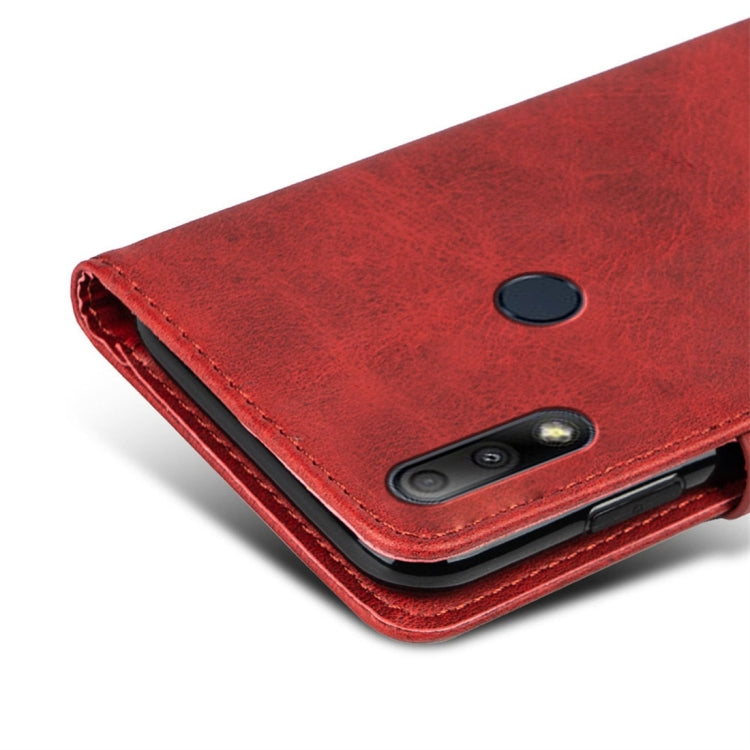 For Asus Zenfone Max Plus M2 (ZB634KL) Calfskin Texture Horizontal Flip Leather Case with Holder & Card Slots