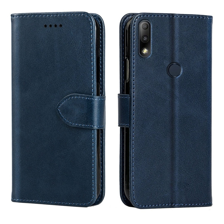 For Asus Zenfone Max Plus M2 (ZB634KL) Calfskin Texture Horizontal Flip Leather Case with Holder & Card Slots