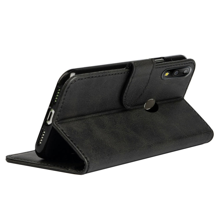For Asus ZenFone Max Pro M2 (ZB631KL) Calfskin Texture Horizontal Flip Leather Case with Holder & Card Slots