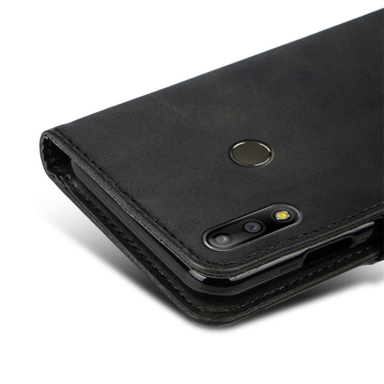 For Asus ZenFone Max Pro M2 (ZB631KL) Calfskin Texture Horizontal Flip Leather Case with Holder & Card Slots