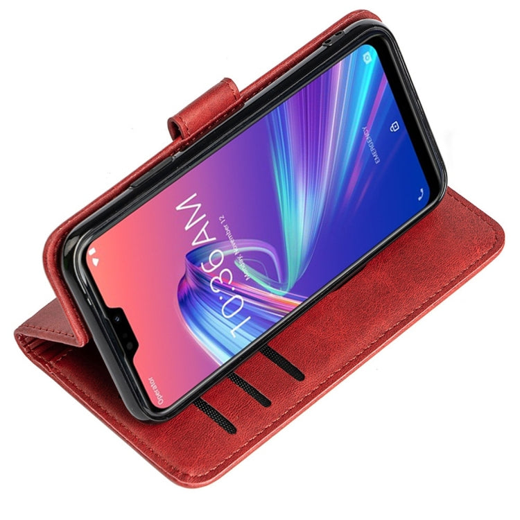For Asus ZenFone Max Pro M2 (ZB631KL) Calfskin Texture Horizontal Flip Leather Case with Holder & Card Slots