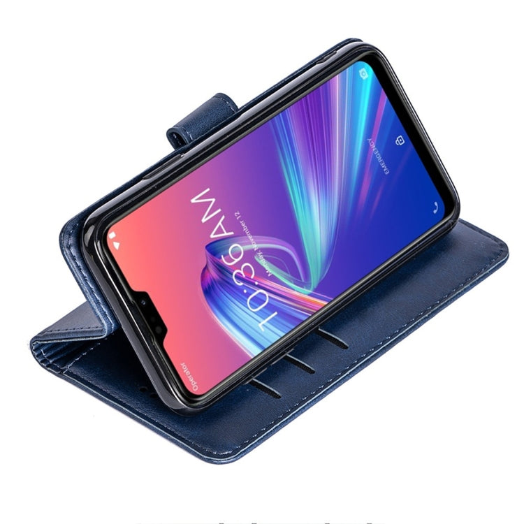 For Asus ZenFone Max Pro M2 (ZB631KL) Calfskin Texture Horizontal Flip Leather Case with Holder & Card Slots