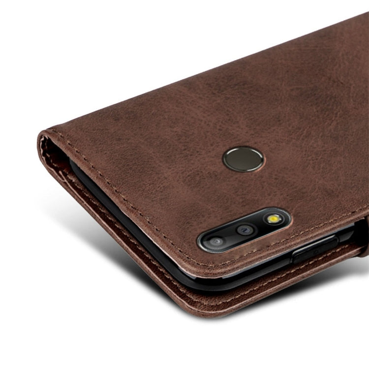 For Asus ZenFone Max Pro M2 (ZB631KL) Calfskin Texture Horizontal Flip Leather Case with Holder & Card Slots