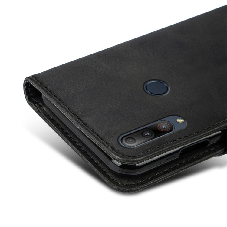 For Asus ZenFone Max Shot (ZB634KL) Calfskin Texture Horizontal Flip Leather Case with Holder & Card Slots
