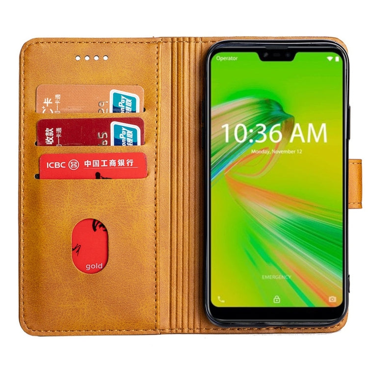 For Asus ZenFone Max Shot (ZB634KL) Calfskin Texture Horizontal Flip Leather Case with Holder & Card Slots
