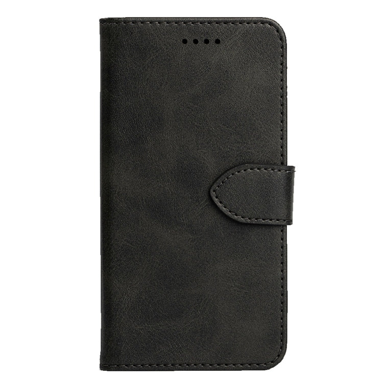For Galaxy A90 5G Calfskin Texture Horizontal Flip Leather Case with Holder & Card Slots