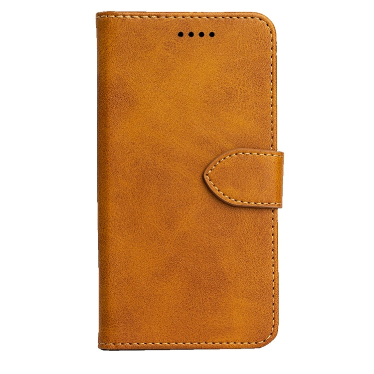 For Galaxy A90 5G Calfskin Texture Horizontal Flip Leather Case with Holder & Card Slots