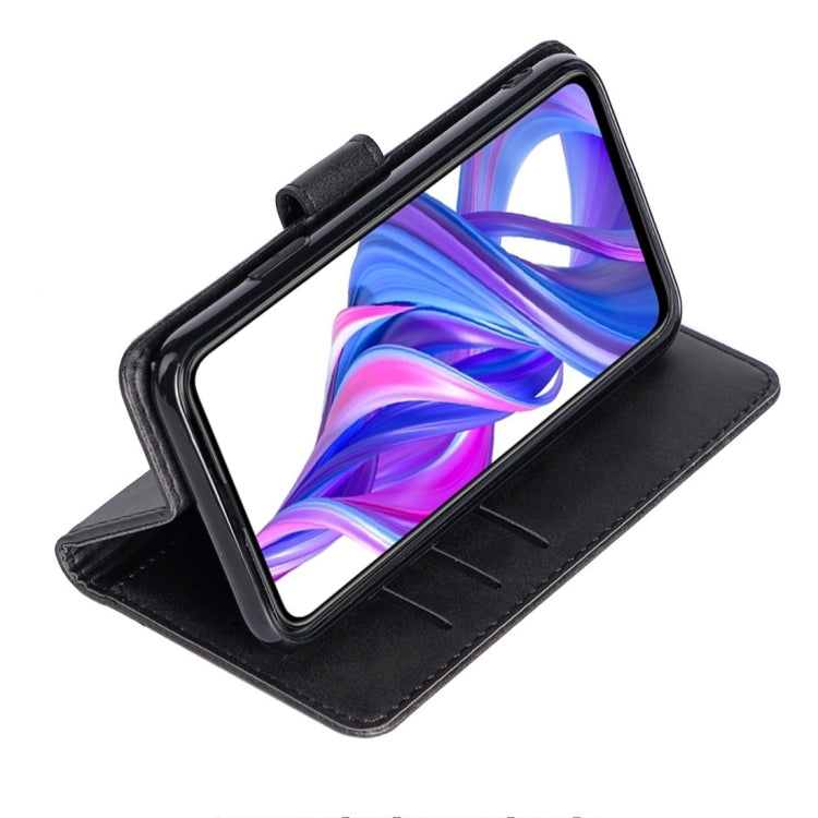 For Huawei Honor 9X Calfskin Texture Horizontal Flip Leather Case with Holder & Card Slots