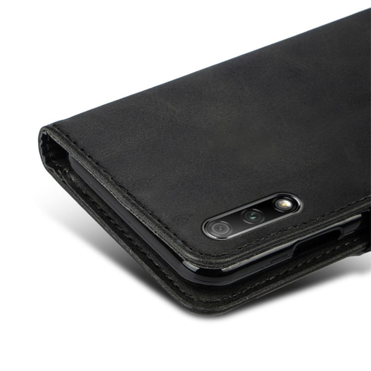 For Huawei Honor 9X Calfskin Texture Horizontal Flip Leather Case with Holder & Card Slots
