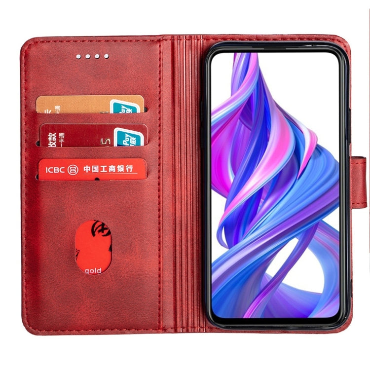 For Huawei Honor 9X Calfskin Texture Horizontal Flip Leather Case with Holder & Card Slots