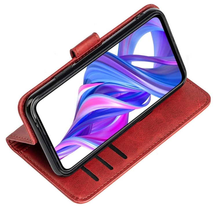 For Huawei Honor 9X Calfskin Texture Horizontal Flip Leather Case with Holder & Card Slots