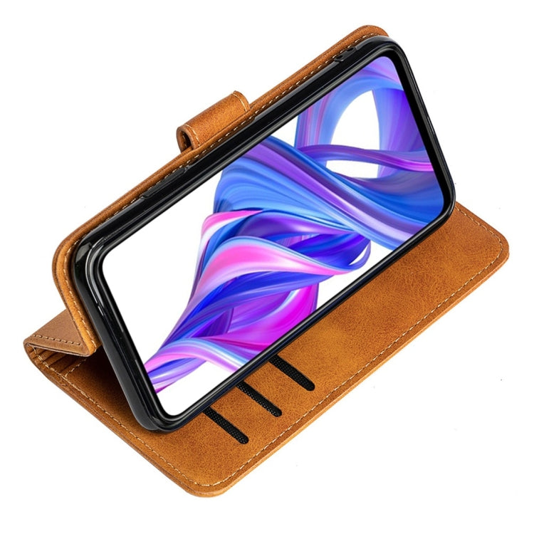 For Huawei Honor 9X Calfskin Texture Horizontal Flip Leather Case with Holder & Card Slots