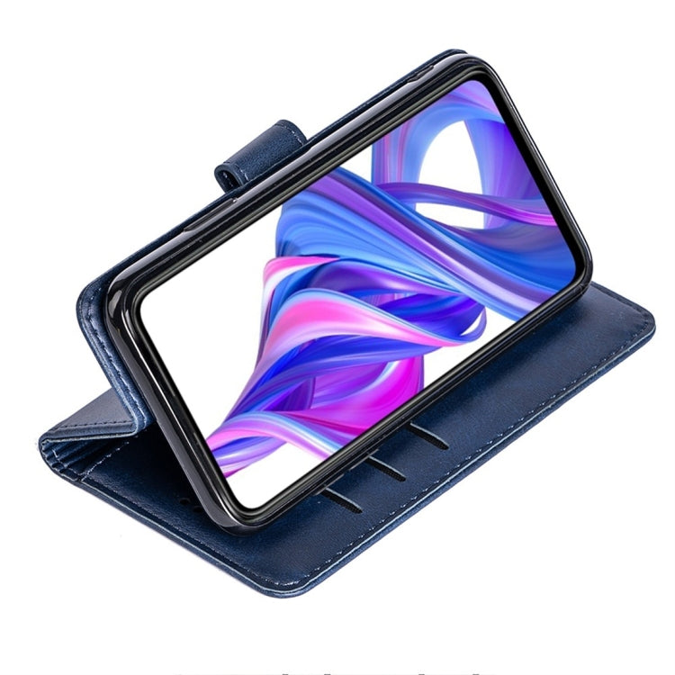 For Huawei Honor 9X Calfskin Texture Horizontal Flip Leather Case with Holder & Card Slots