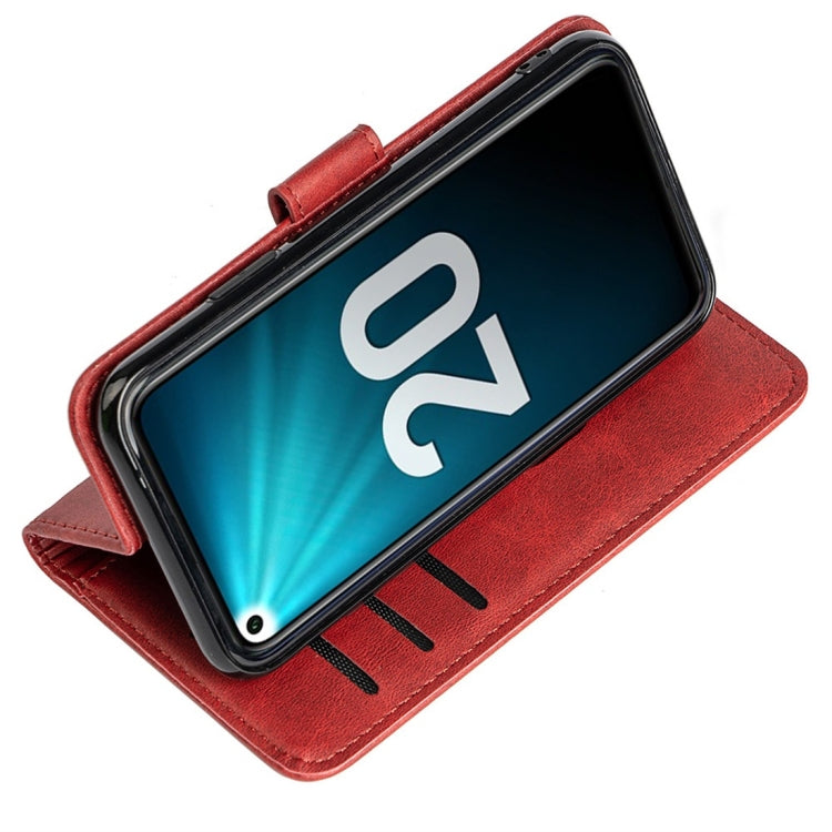 For Huawei Honor 20 Calfskin Texture Horizontal Flip Leather Case with Holder & Card Slots