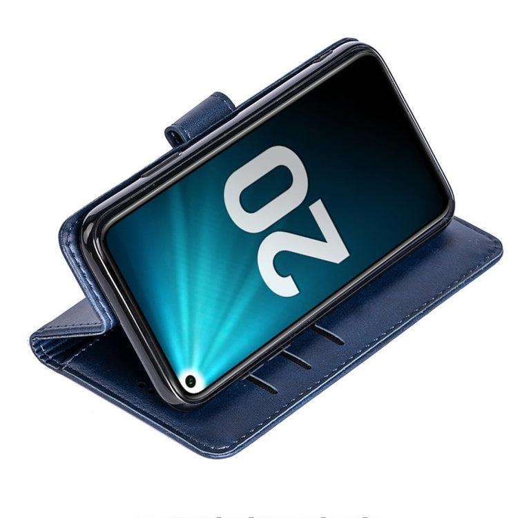 For Huawei Honor 20 Calfskin Texture Horizontal Flip Leather Case with Holder & Card Slots