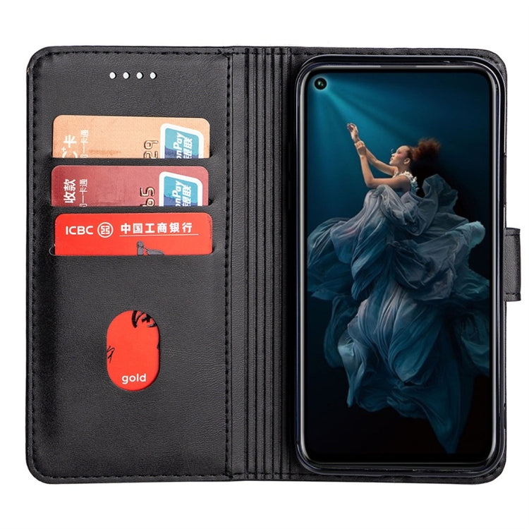 For Huawei Honor 20 Pro Calfskin Texture Horizontal Flip Leather Case with Holder & Card Slots