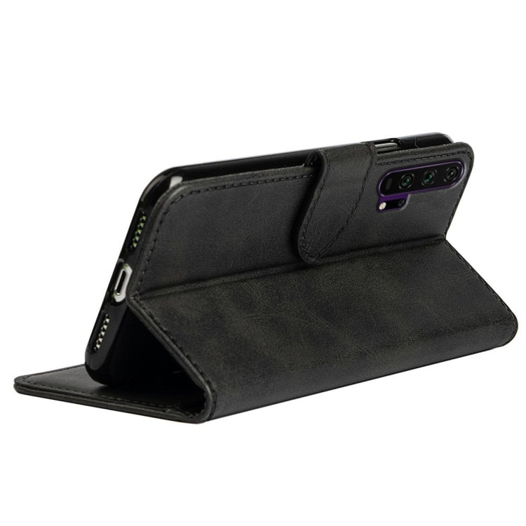 For Huawei Honor 20 Pro Calfskin Texture Horizontal Flip Leather Case with Holder & Card Slots
