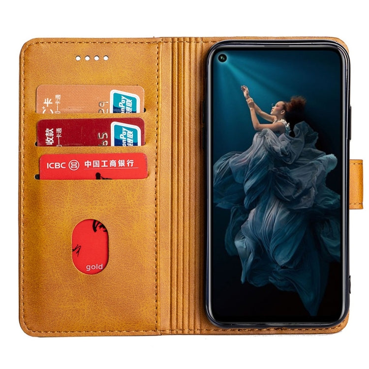 For Huawei Honor 20 Pro Calfskin Texture Horizontal Flip Leather Case with Holder & Card Slots