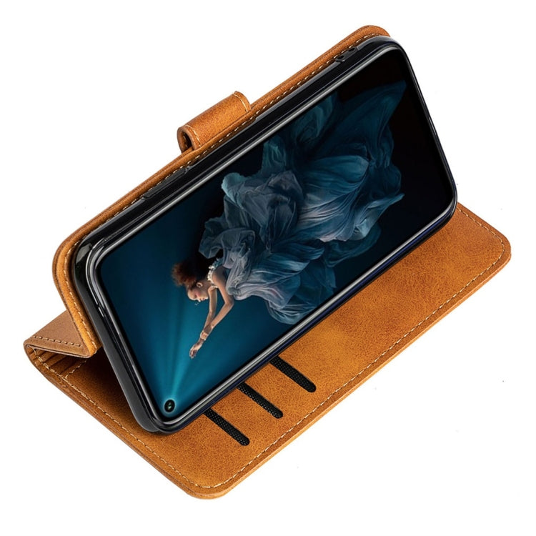 For Huawei Honor 20 Pro Calfskin Texture Horizontal Flip Leather Case with Holder & Card Slots