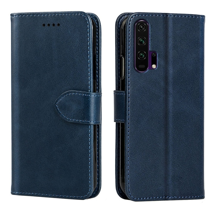 For Huawei Honor 20 Pro Calfskin Texture Horizontal Flip Leather Case with Holder & Card Slots