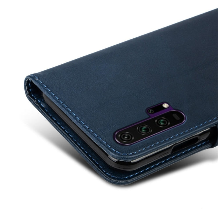 For Huawei Honor 20 Pro Calfskin Texture Horizontal Flip Leather Case with Holder & Card Slots