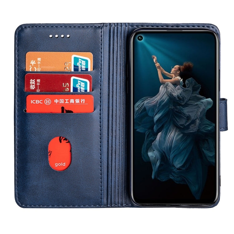 For Huawei Honor 20 Pro Calfskin Texture Horizontal Flip Leather Case with Holder & Card Slots