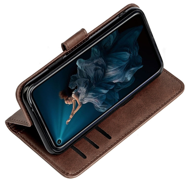 For Huawei Honor 20 Pro Calfskin Texture Horizontal Flip Leather Case with Holder & Card Slots