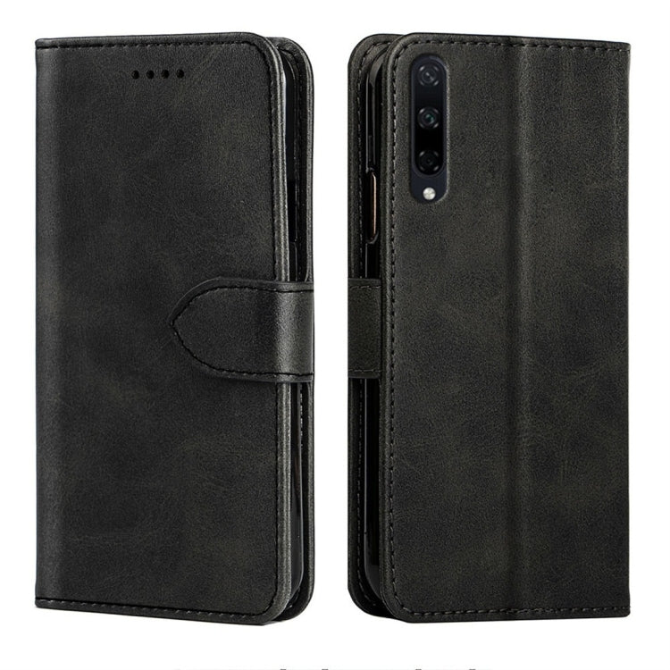 For Huawei Honor Play 3 Calfskin Texture Horizontal Flip Leather Case with Holder & Card Slots