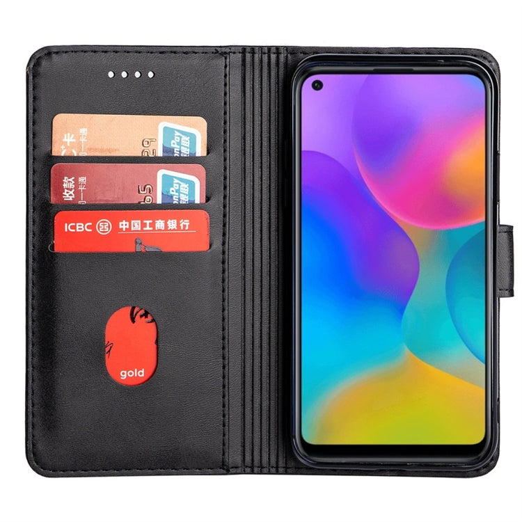 For Huawei Honor Play 3 Calfskin Texture Horizontal Flip Leather Case with Holder & Card Slots
