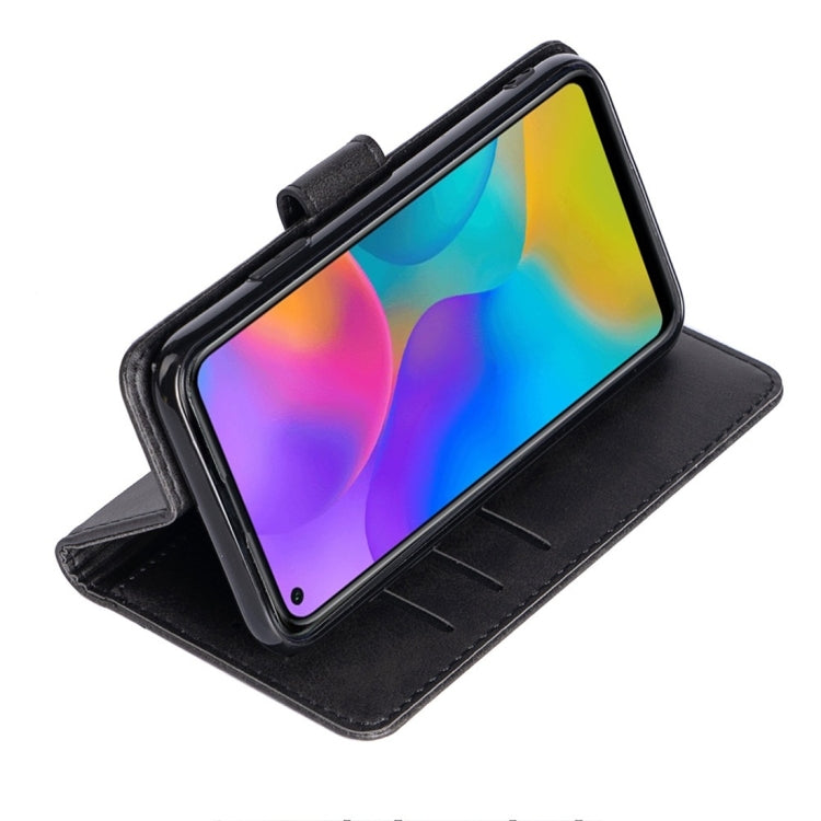 For Huawei Honor Play 3 Calfskin Texture Horizontal Flip Leather Case with Holder & Card Slots