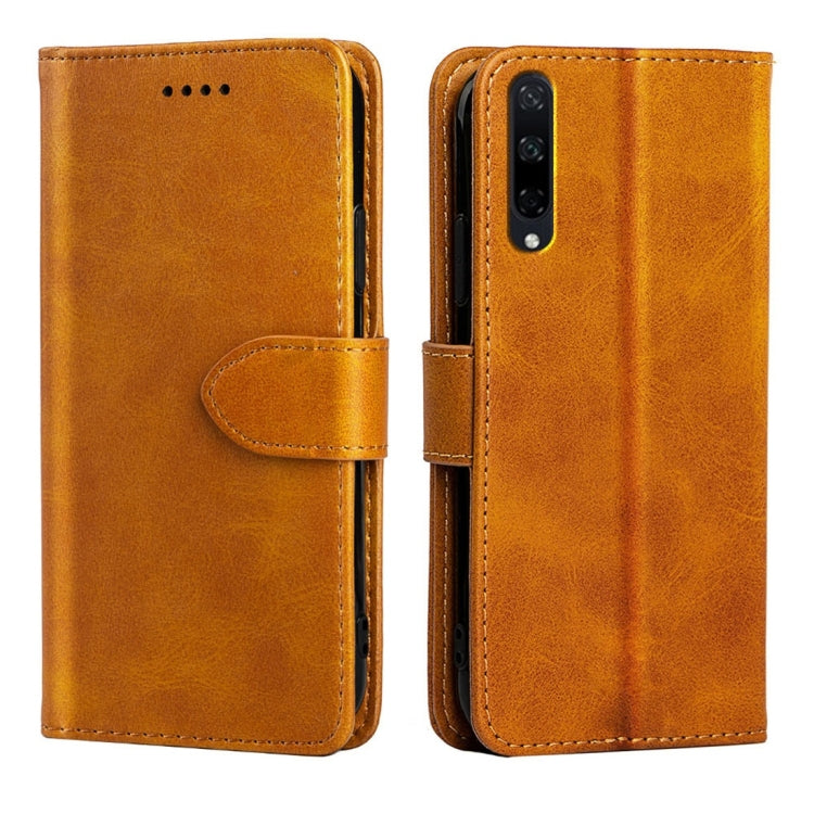 For Huawei Honor Play 3 Calfskin Texture Horizontal Flip Leather Case with Holder & Card Slots