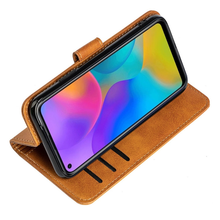 For Huawei Honor Play 3 Calfskin Texture Horizontal Flip Leather Case with Holder & Card Slots