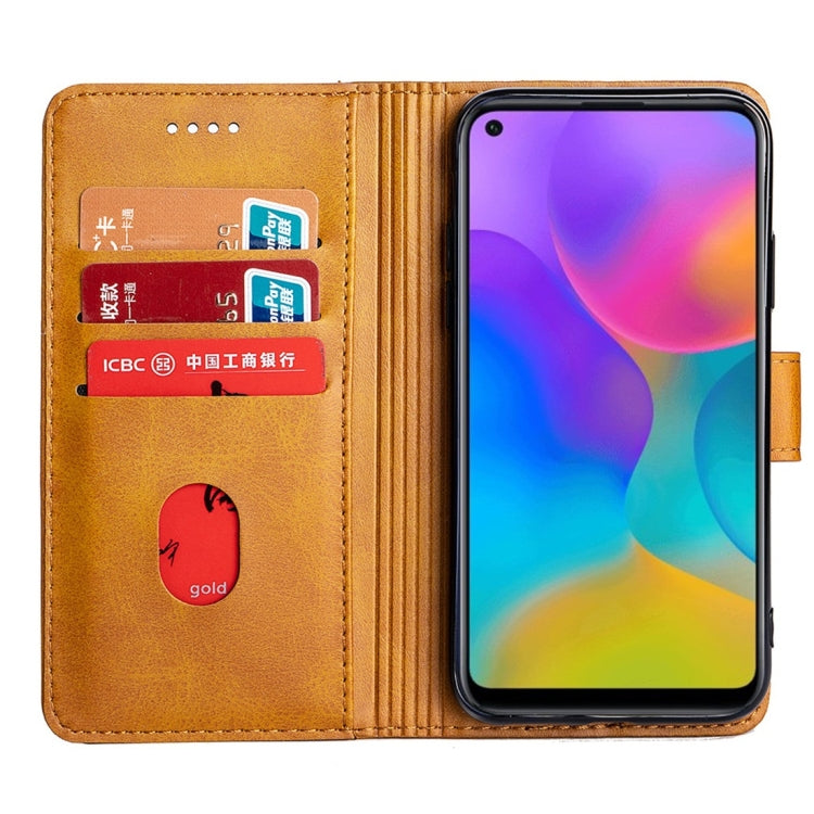 For Huawei Honor Play 3 Calfskin Texture Horizontal Flip Leather Case with Holder & Card Slots