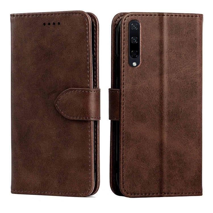 For Huawei Honor Play 3 Calfskin Texture Horizontal Flip Leather Case with Holder & Card Slots