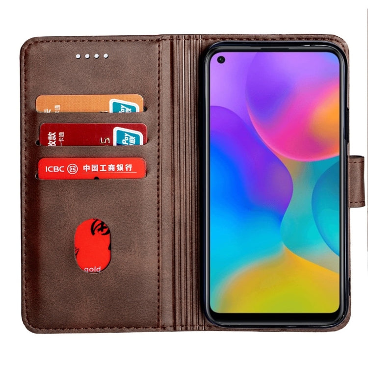 For Huawei Honor Play 3 Calfskin Texture Horizontal Flip Leather Case with Holder & Card Slots