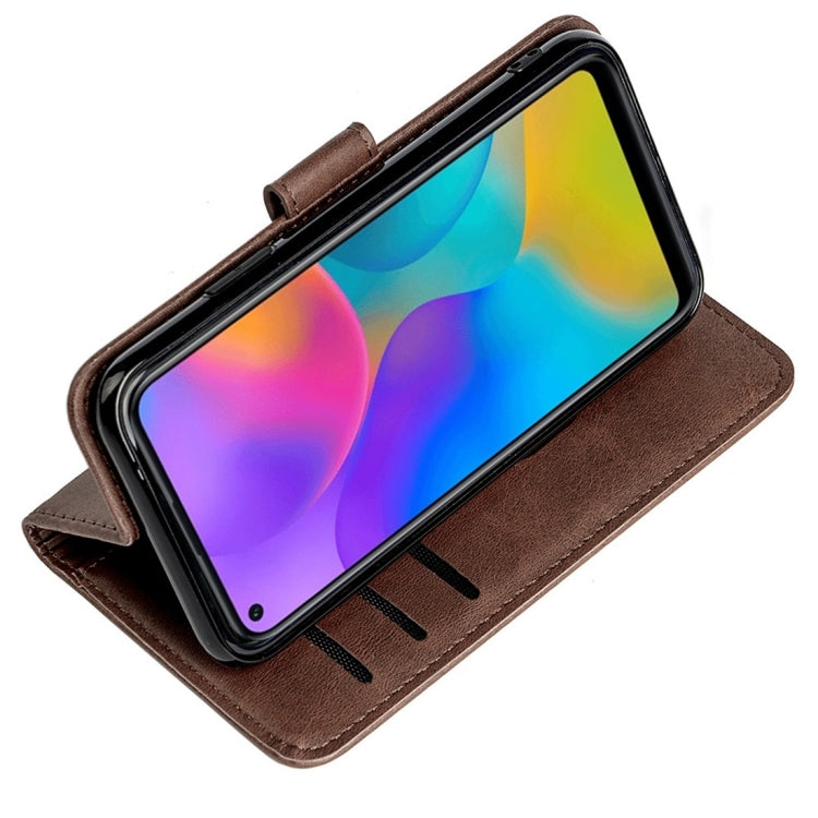 For Huawei Honor Play 3 Calfskin Texture Horizontal Flip Leather Case with Holder & Card Slots