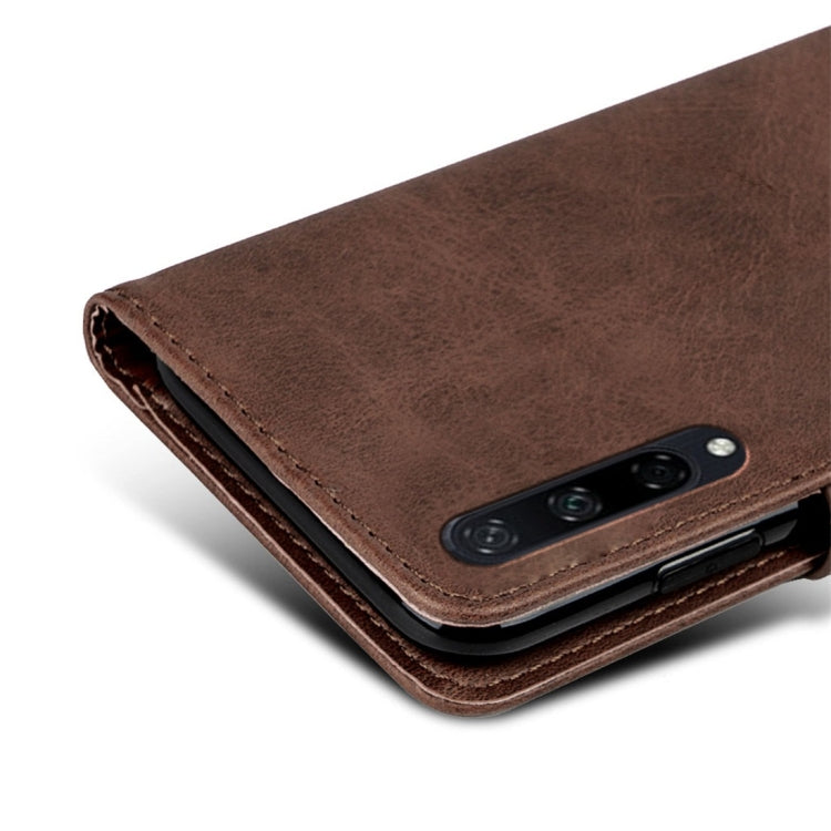 For Huawei Honor Play 3 Calfskin Texture Horizontal Flip Leather Case with Holder & Card Slots