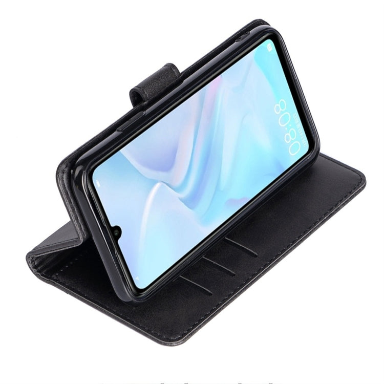 For Huawei nova 4e Calfskin Texture Horizontal Flip Leather Case with Holder & Card Slots