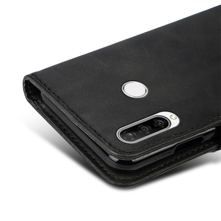 For Huawei nova 4e Calfskin Texture Horizontal Flip Leather Case with Holder & Card Slots