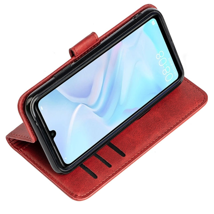 For Huawei nova 4e Calfskin Texture Horizontal Flip Leather Case with Holder & Card Slots