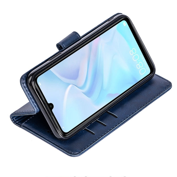 For Huawei nova 4e Calfskin Texture Horizontal Flip Leather Case with Holder & Card Slots