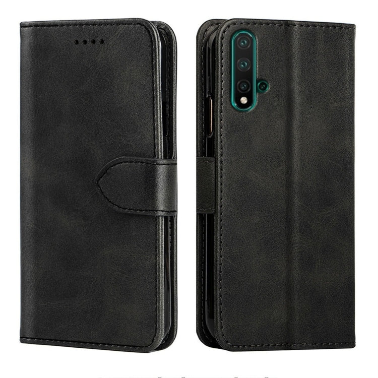 For Huawei nova 5 Calfskin Texture Horizontal Flip Leather Case with Holder & Card Slots