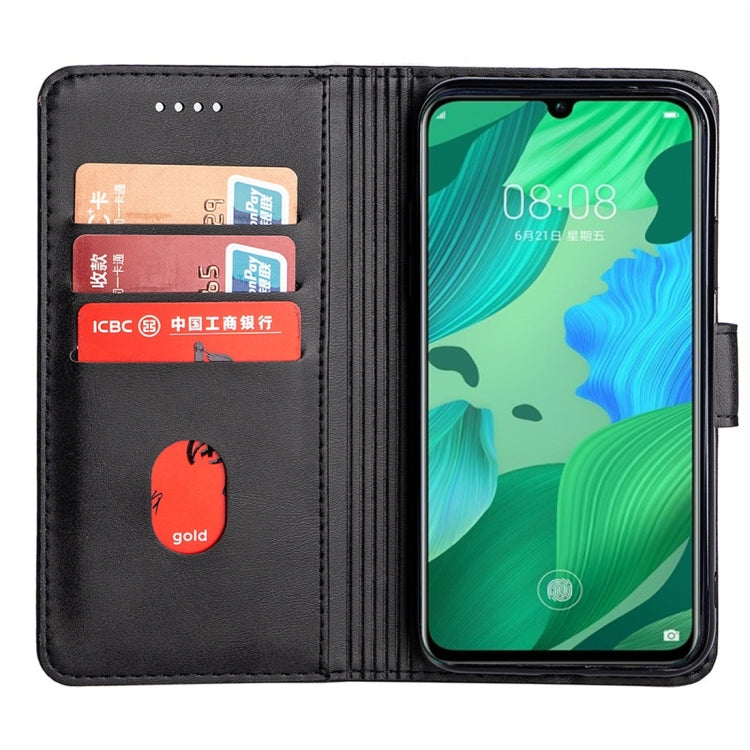 For Huawei nova 5 Calfskin Texture Horizontal Flip Leather Case with Holder & Card Slots