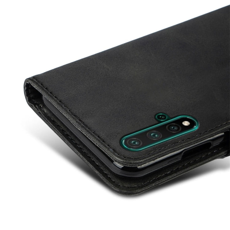 For Huawei nova 5 Calfskin Texture Horizontal Flip Leather Case with Holder & Card Slots