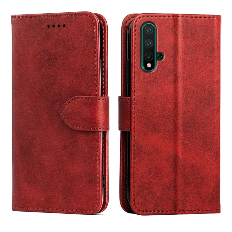 For Huawei nova 5 Calfskin Texture Horizontal Flip Leather Case with Holder & Card Slots